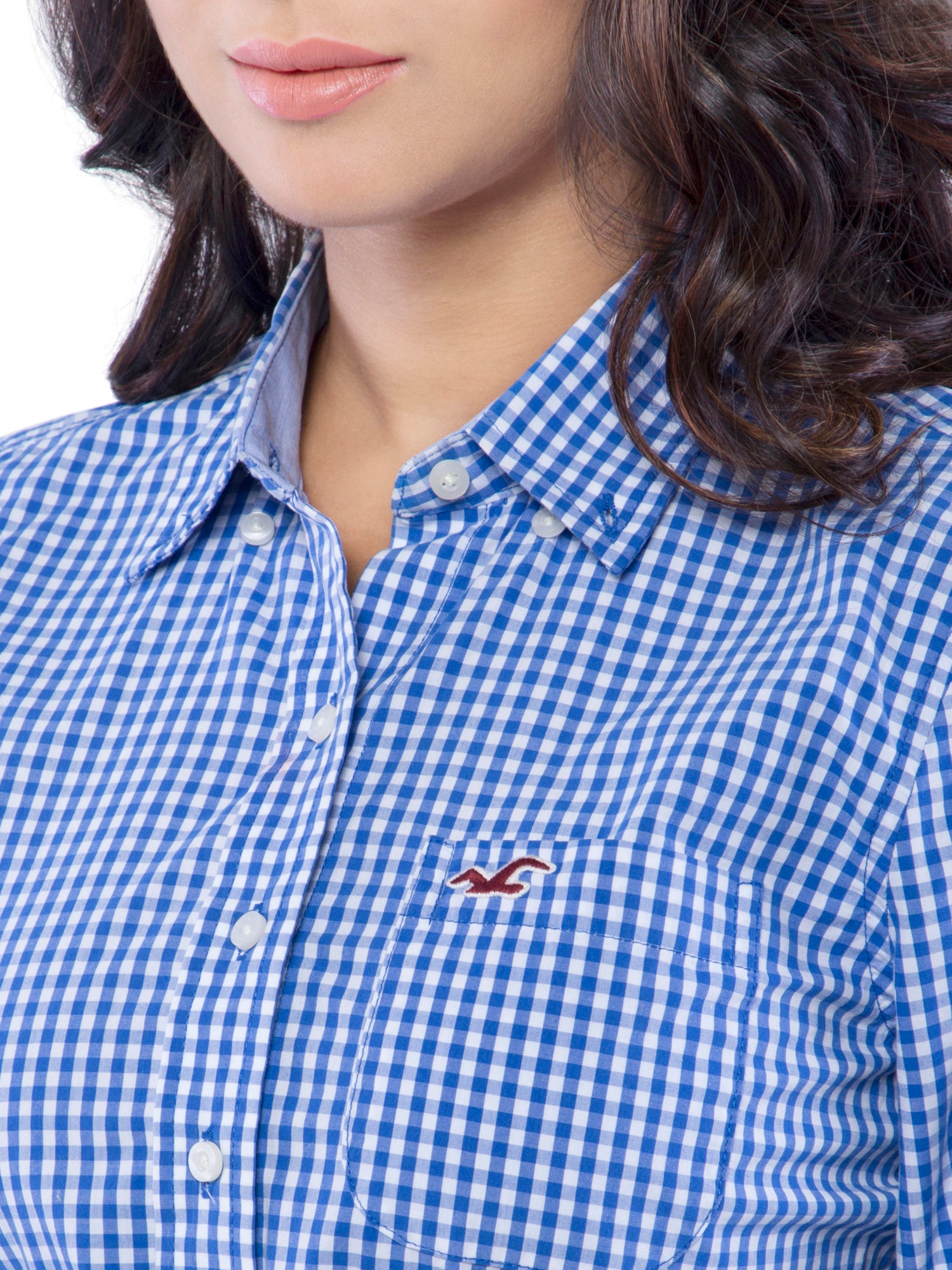 hollister checked shirt womens