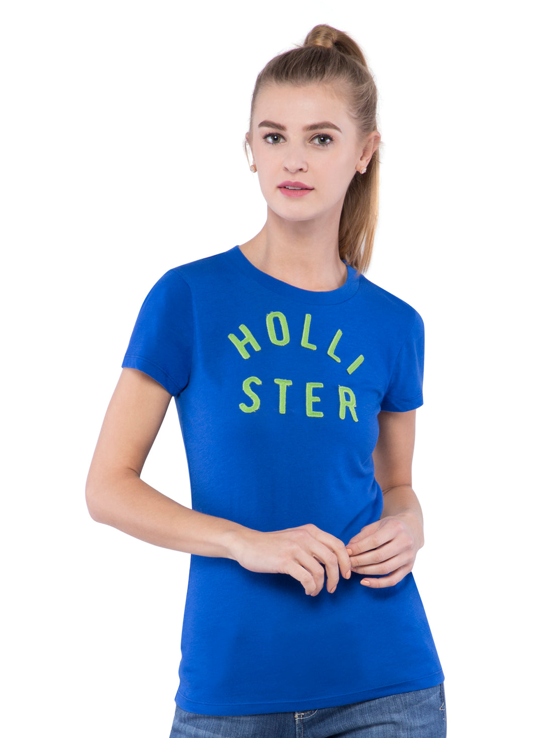 Hollister Name Gift Christmas Crew Hollister Womens Back Print T-shirt