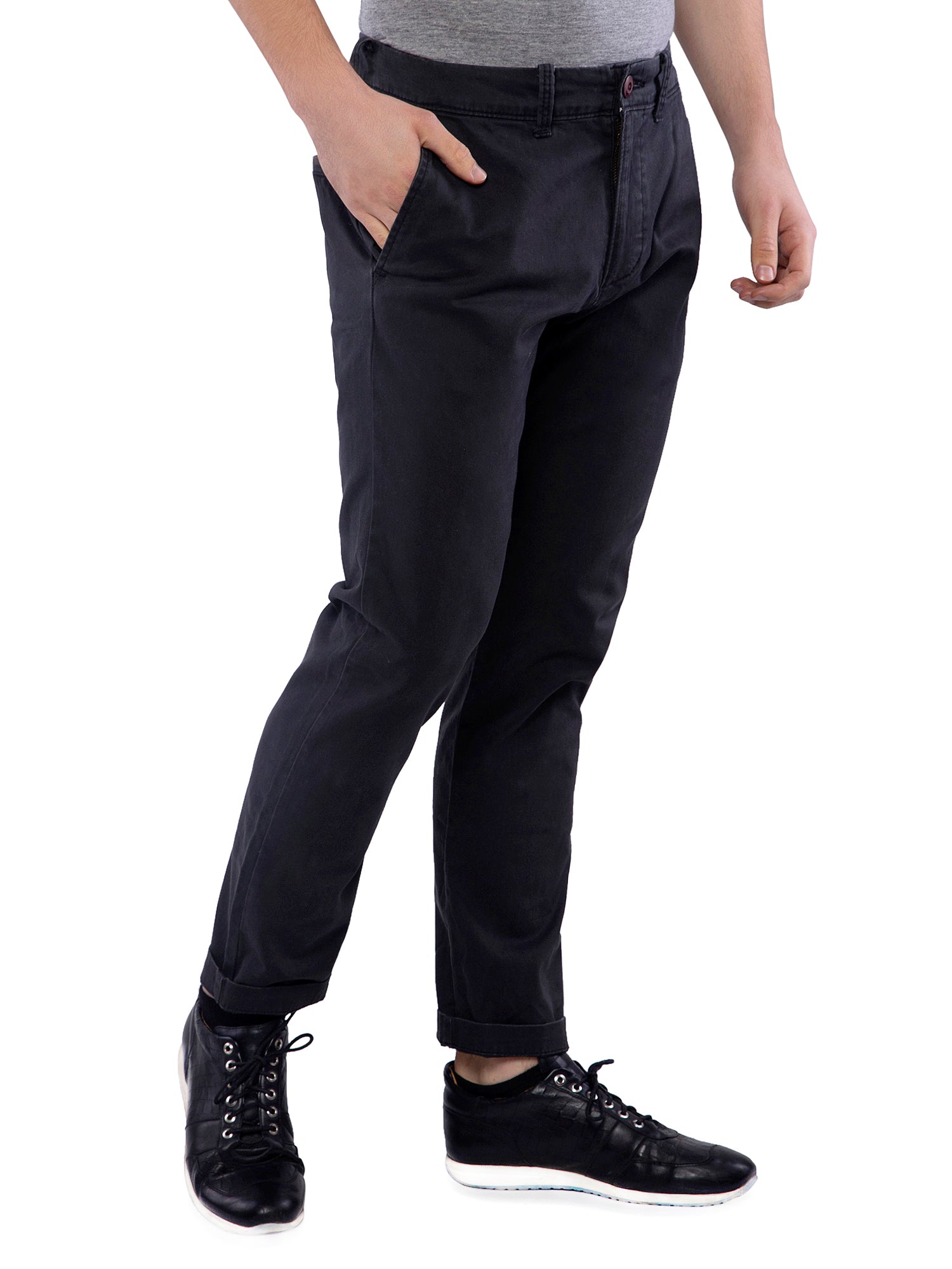 mens black chinos