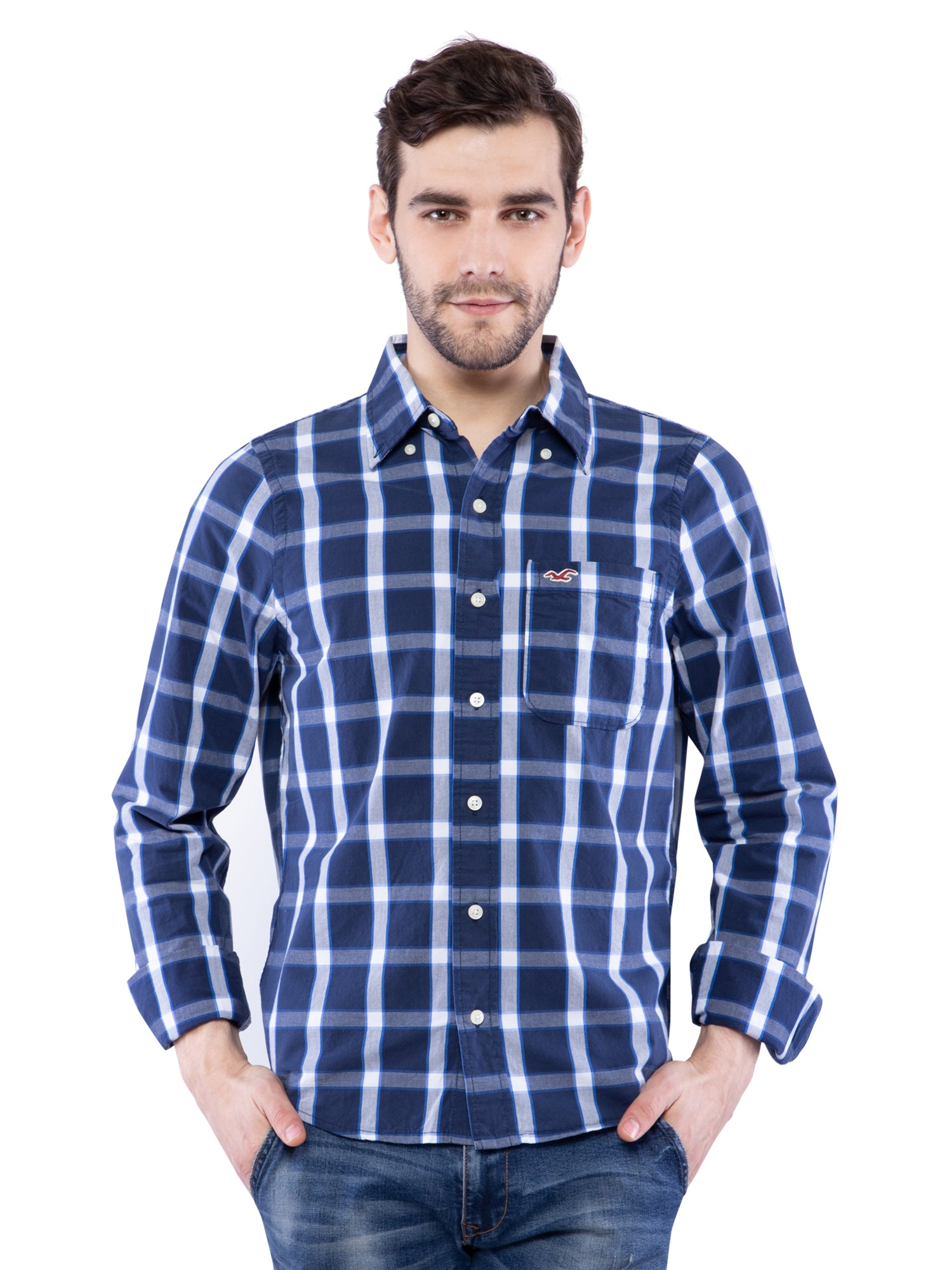 hollister check shirt