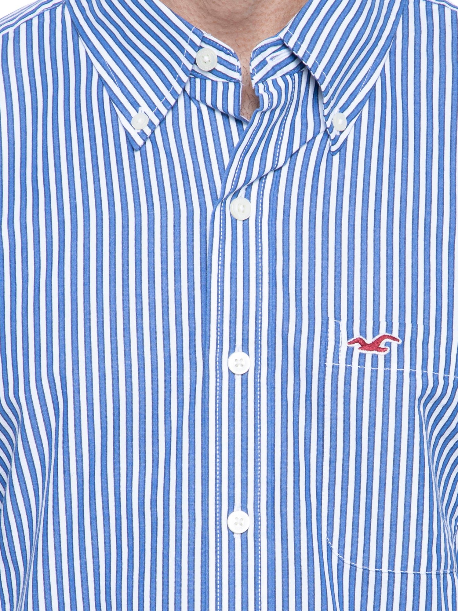 hollister blue striped shirt Cheaper 