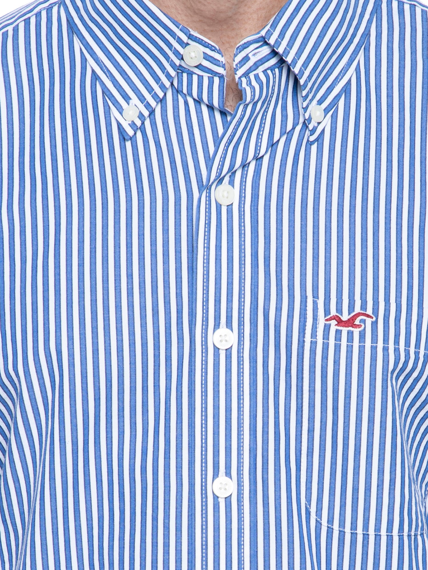 hollister blue striped shirt