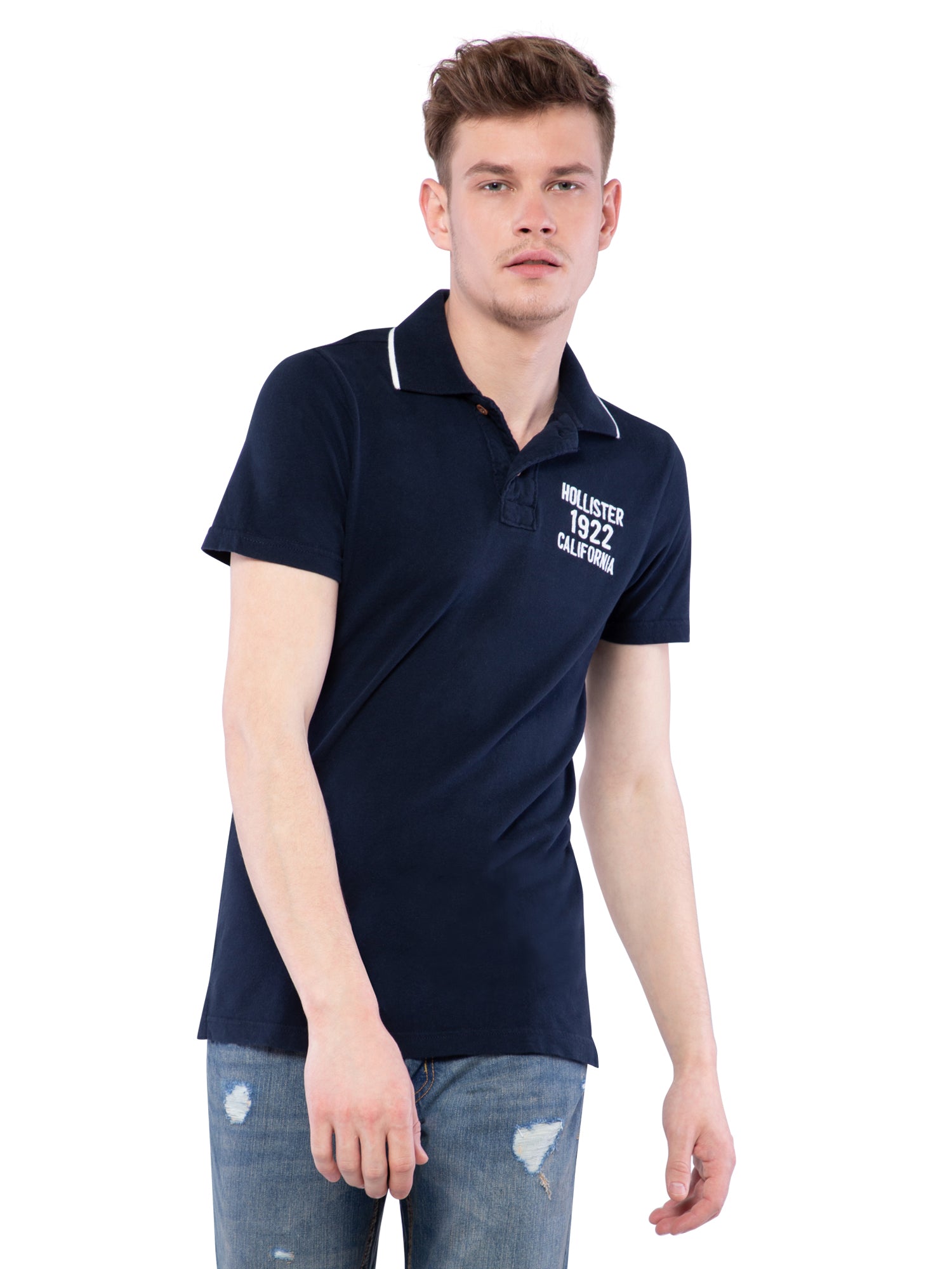 hollister polo stretch