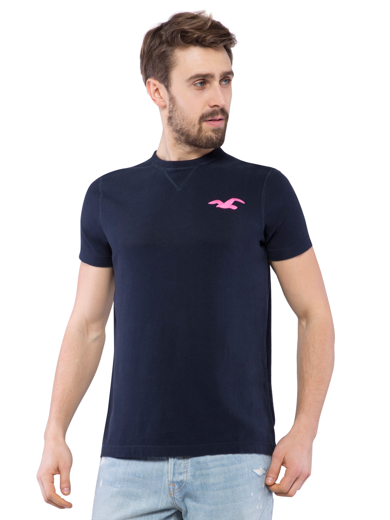 hollister round neck t shirts