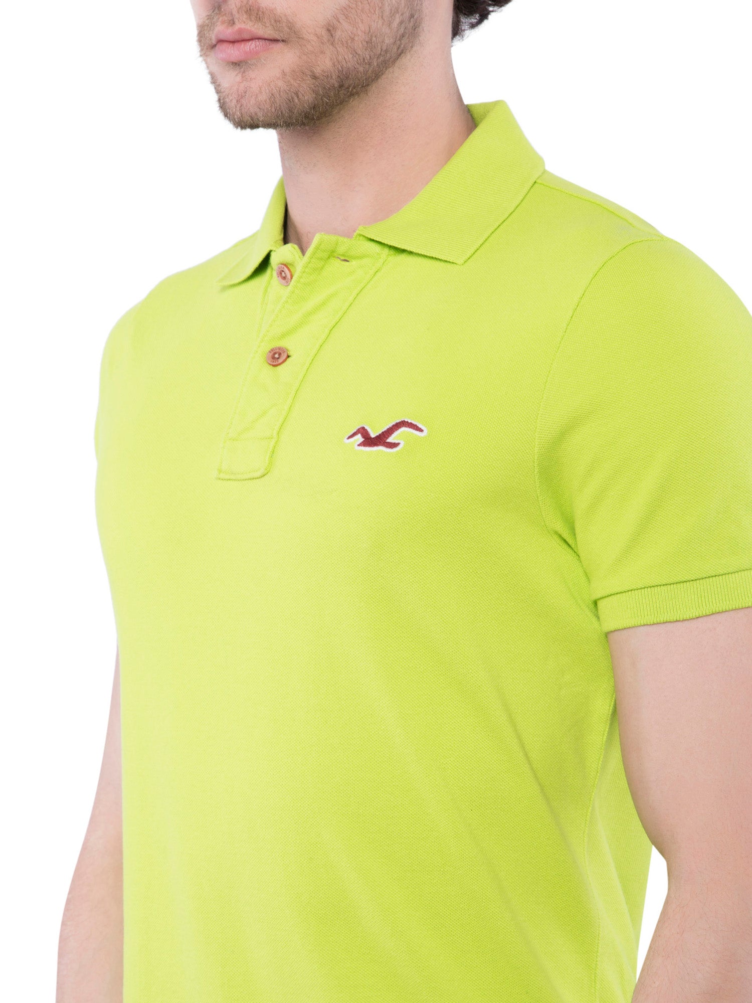 yellow hollister polo shirt