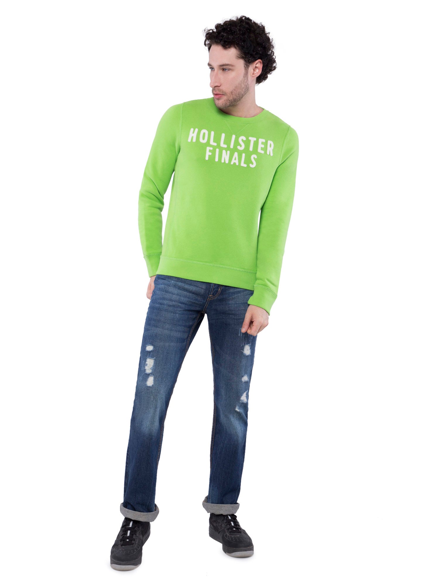 hollister green sweatshirt