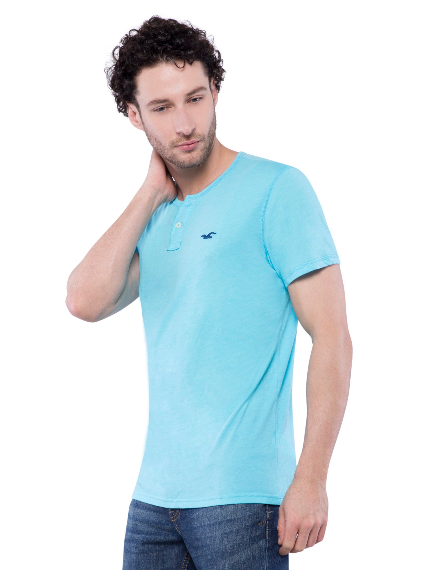 sky blue shirt for man