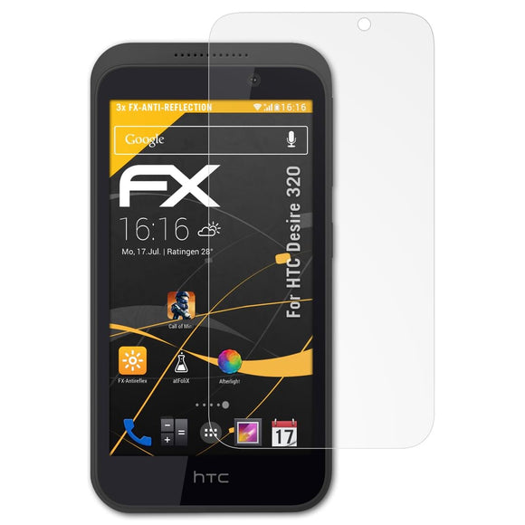 atFoliX FX-Antireflex Displayschutzfolie für HTC Desire 320
