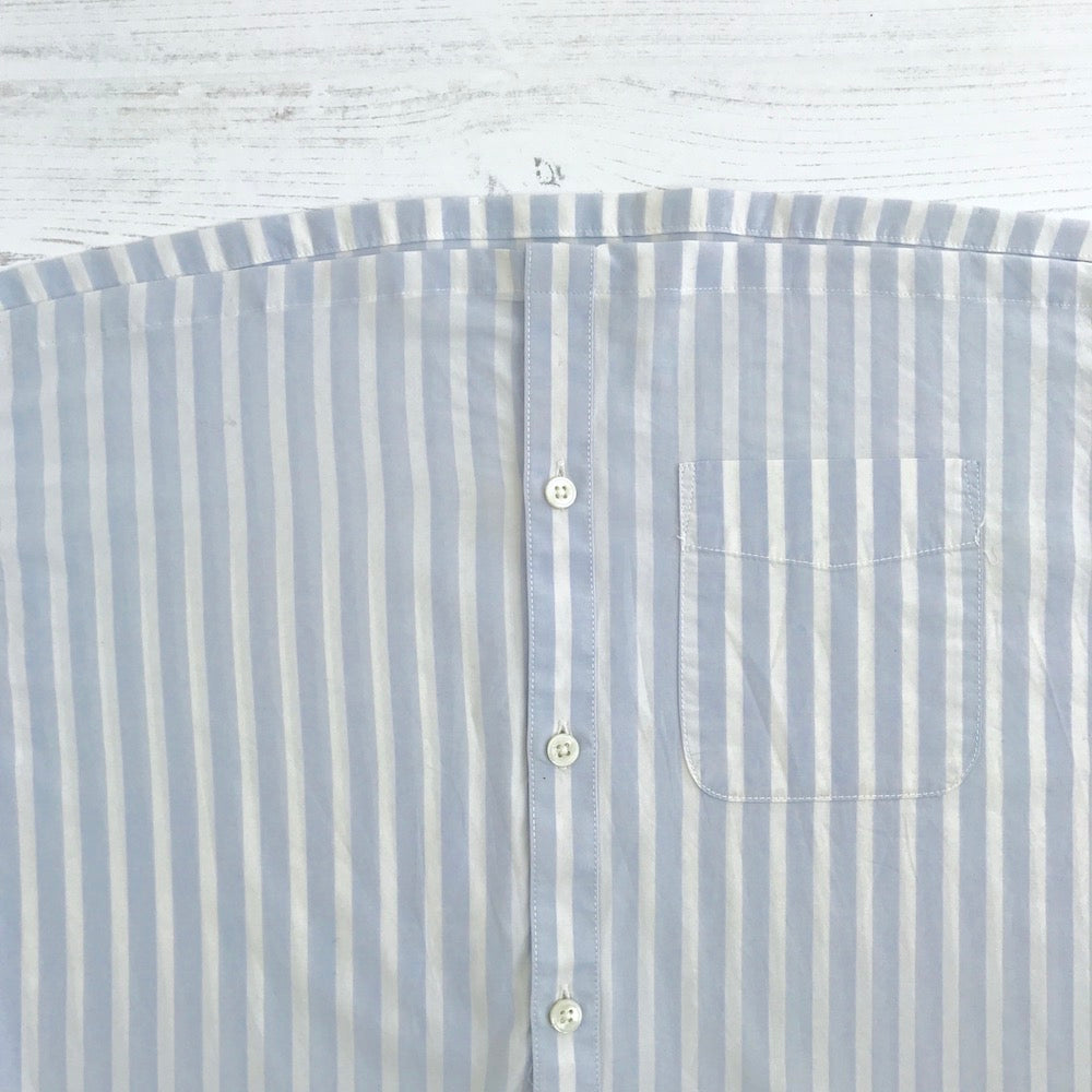 Easy DIY mens shirt refashion into off the shoulder top – By Hand London
