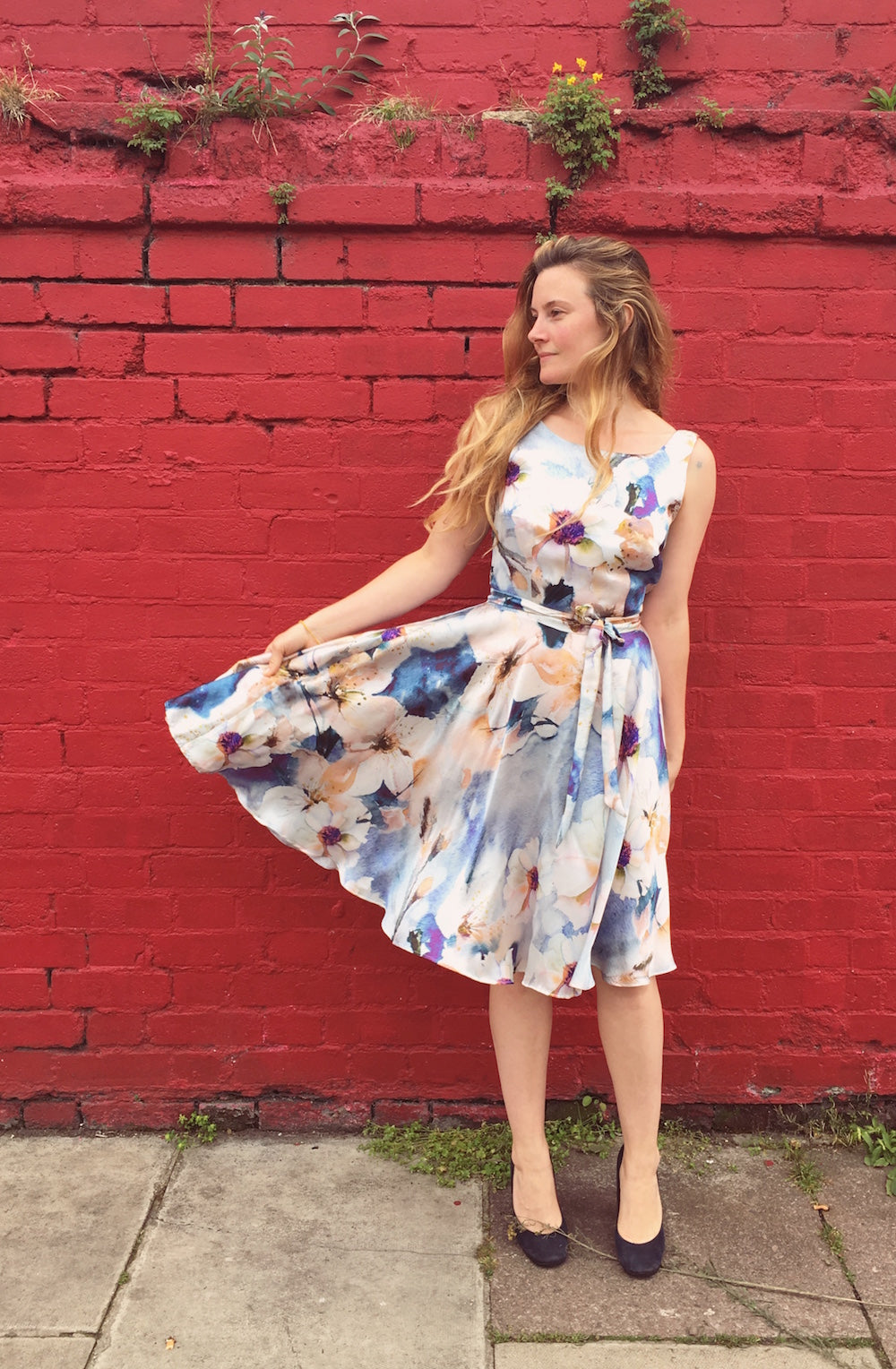 Pattern hacking Orsola - adding a full circle wrap skirt – By Hand London