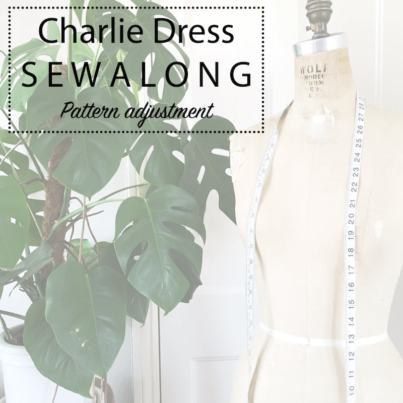 Charlie Dress Sewalong: Swayback alteration & grading between sizes