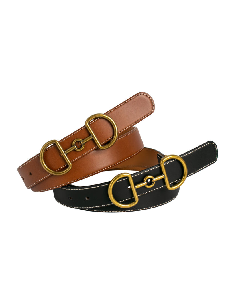 horsebit buckle belt