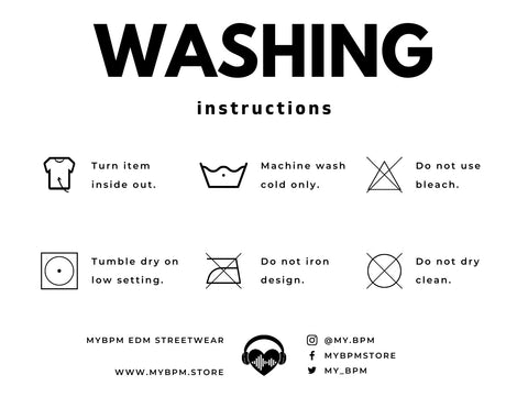 T-shirt Washing Instructions