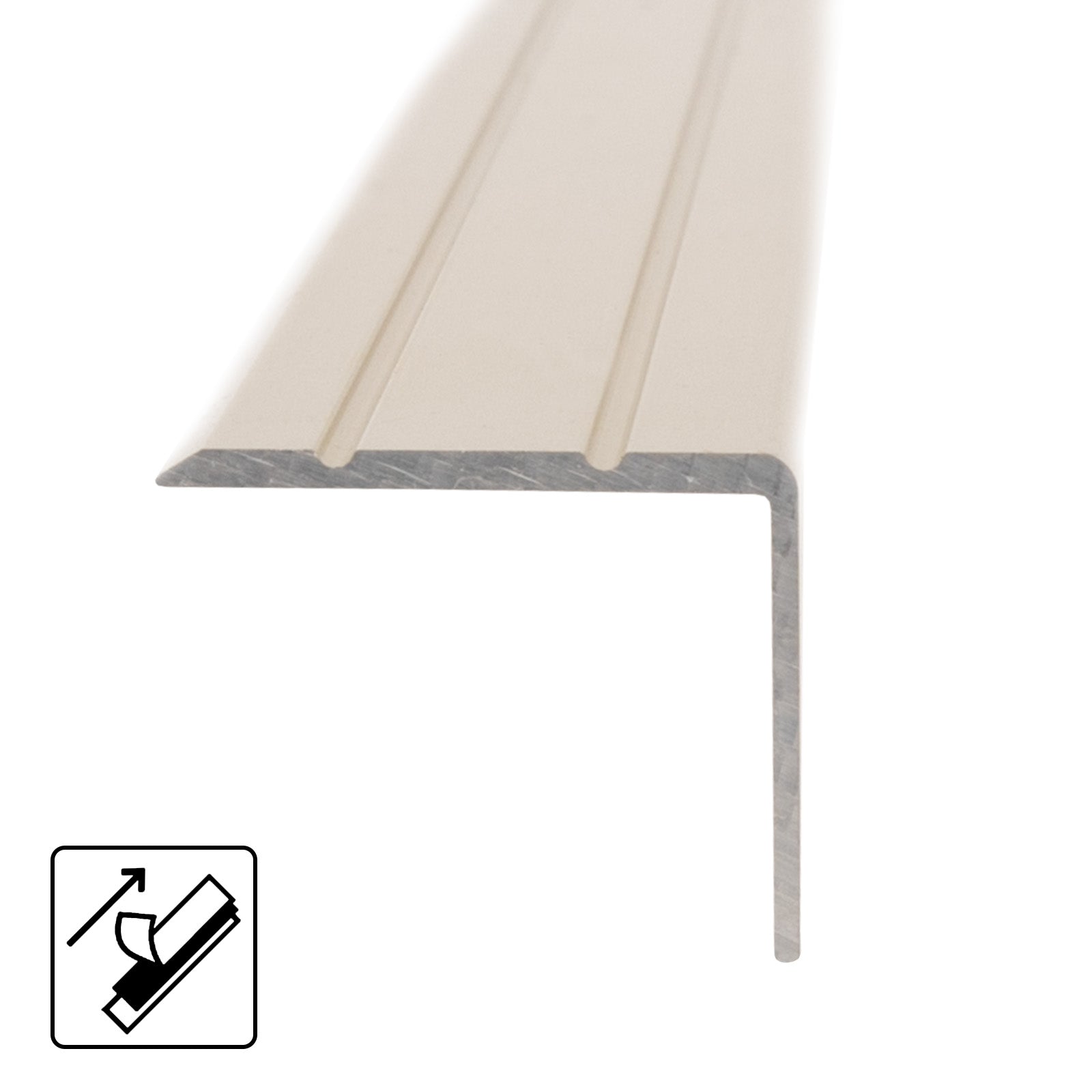 Malaise Op en neer gaan Startpunt Trapprofiel | Voor traptreden & bordessen | Aluminium | 24,5 x 20 mm — NL  Floordirekt