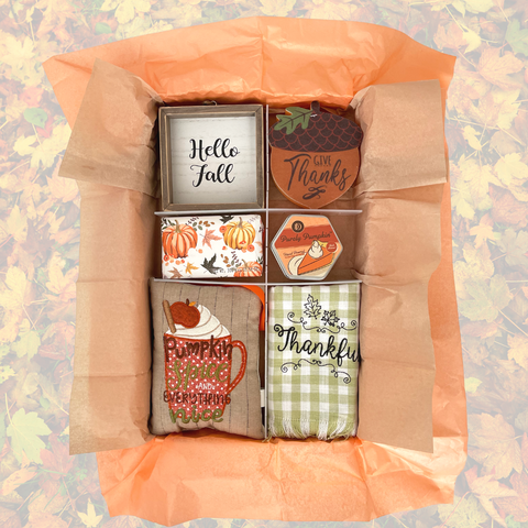 fall gift box, hostess gift ideas, hostess gift, gift ideas for friend, fall gifts,  creative way to disguise a gift.  disguise a cell phone.  gift wrapping.  custom gift box. surprise gift, unboxing, gift wrapping ideas, gifts for her
