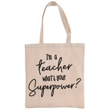 teacher tote bag, gifts for teachers, diy gift box, cute gift idea for teacher