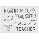 teacher wood plaque, gifts for teachers, teacher gift to hang on wall or desk, make your teacher a gift box