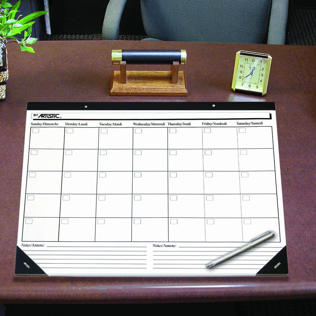 desk pad to cover desk calendar
