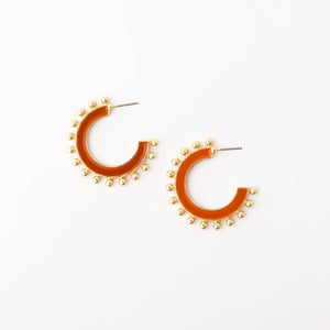 Hadley Medium Earrings - Orange - MAC Collection