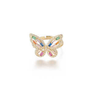 Rainbow Butterfly Adjustable Ring - MAC Collection