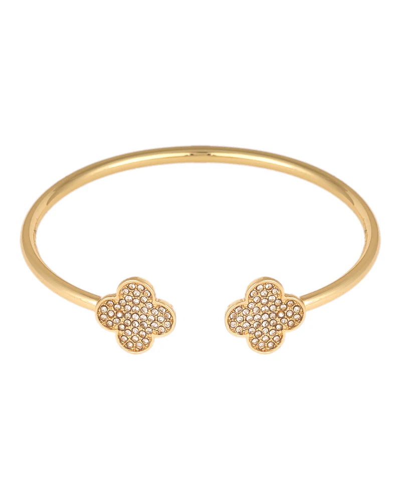 CZ Clover Bangle