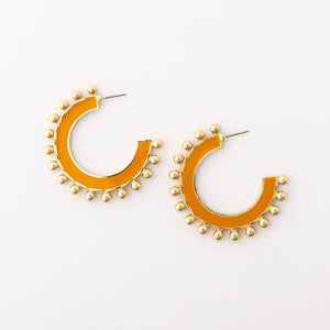 Hadley Large Earrings - Orange - MAC Collection