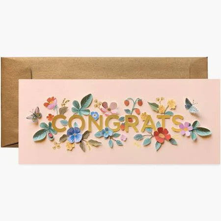 Congrats Floral Card