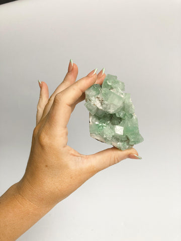 green apophyllite crystal