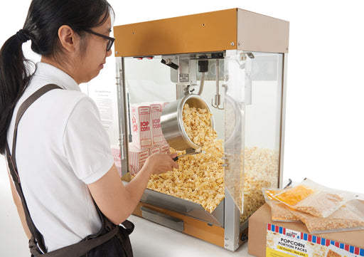 Winco 11068 Countertop Electric Popcorn Machine w/ 6 oz Kettle - Cinema  Decor, 120v - Plant Based Pros