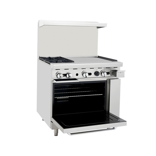 NEW 36 Oven Range Combo Griddle & 2 Burner Stove Top Commercial Kitchen NSF