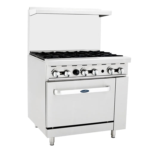 Patriot PT-R60-24MG 6-Burner Natural Gas Range with 24 Griddle 60W