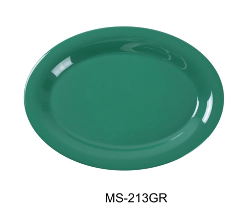 Yanco MS-209GR Mile Stone Oval Platter, 9.5