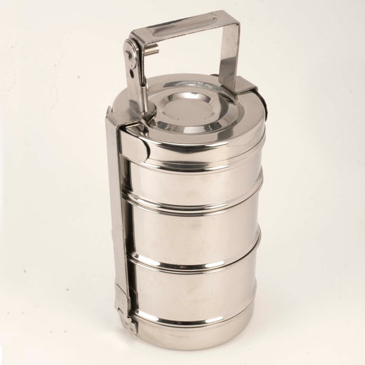 4 Tier Indian-Tiffin Stainless Steel Small to Medium Tiffin Lunch Box