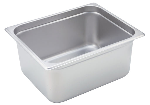 Steam Table Pan, 2/3 Size, 2.5 Deep, Stainless Steel, 25 Gauge