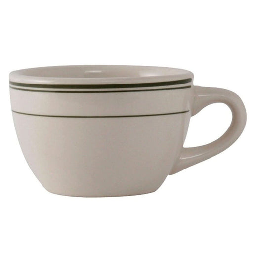 Yanco GB-35 Green Band Espresso Cup, 3.5 oz Capacity, 2.5 Diameter, 2 Height, China, American White Color, Pack of 36