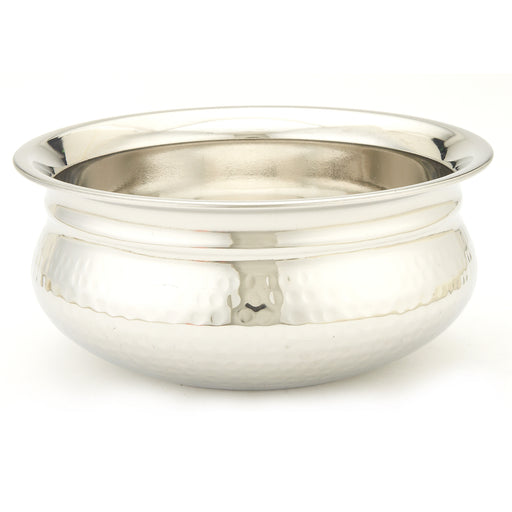 Hammered Stainless Steel Heavy Serving Bowl Sauce Pan- 27 Oz. — Nishi  Enterprise Inc