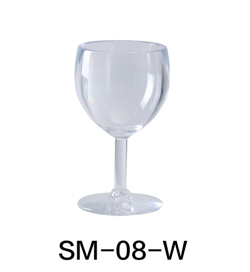 Yanco SM-08-G Stemware Goblet Glass, 8 Oz Capacity, 3″ Diameter, 5.5″  Height, Plastic, Clear Color, Pack of 24 – Restaurant And More – Wholesale  Restaurant Supplies & Foodservice Equipment