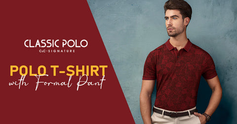 polo t-shirt with formal pant 