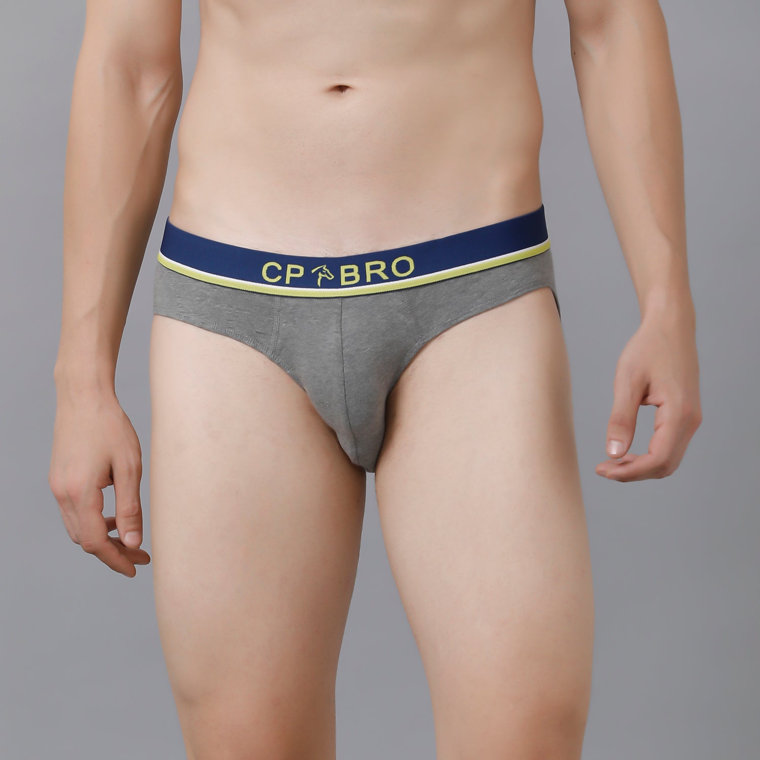 Printed Briefs with Exposed Waistband - Green Print - Classic Polo