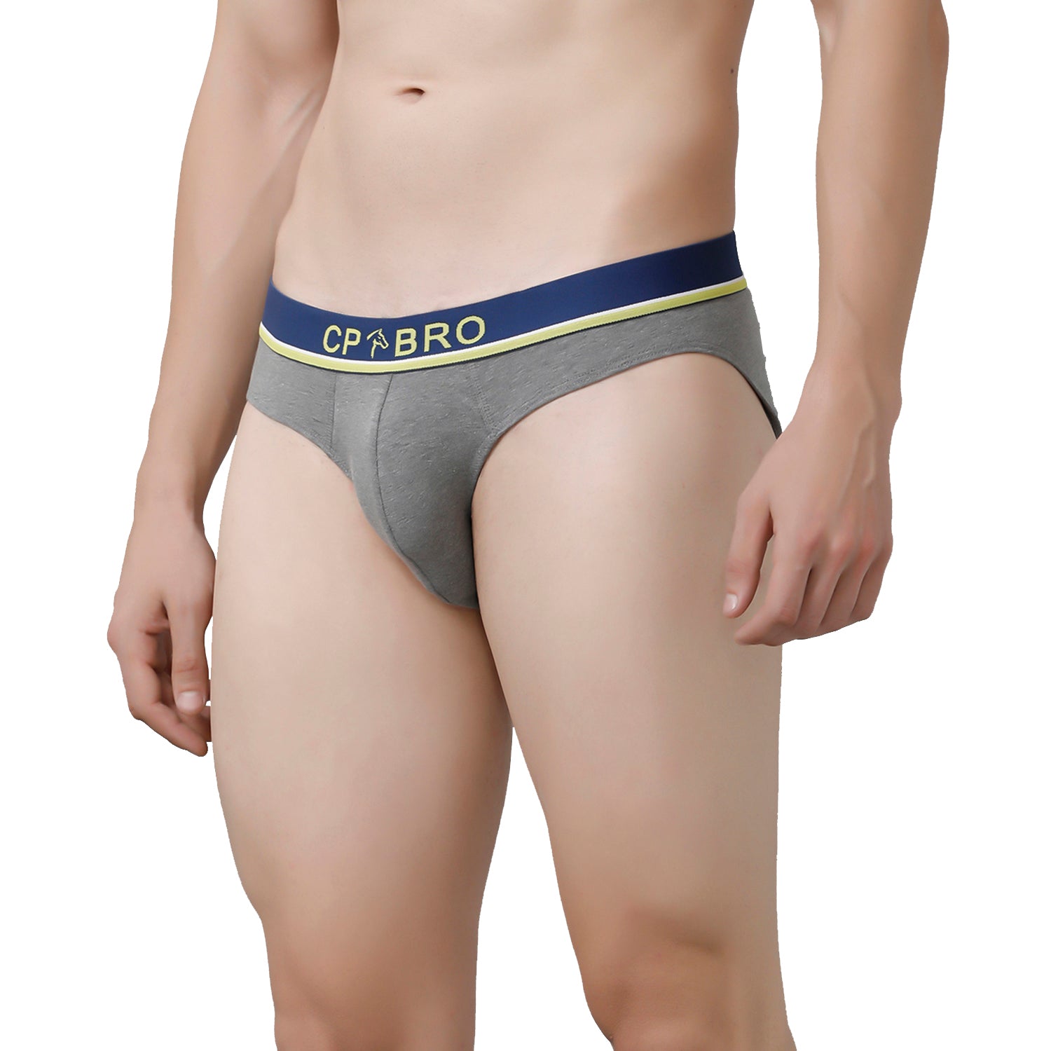 CP BRO Men's Printed Briefs with Exposed Waistband Value Pack - Olive