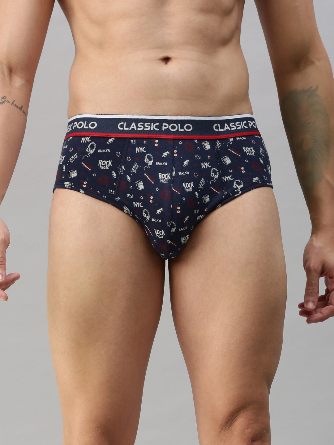 CP BRO Men's Printed Trunks with Exposed Waistband Value Pack - Multic