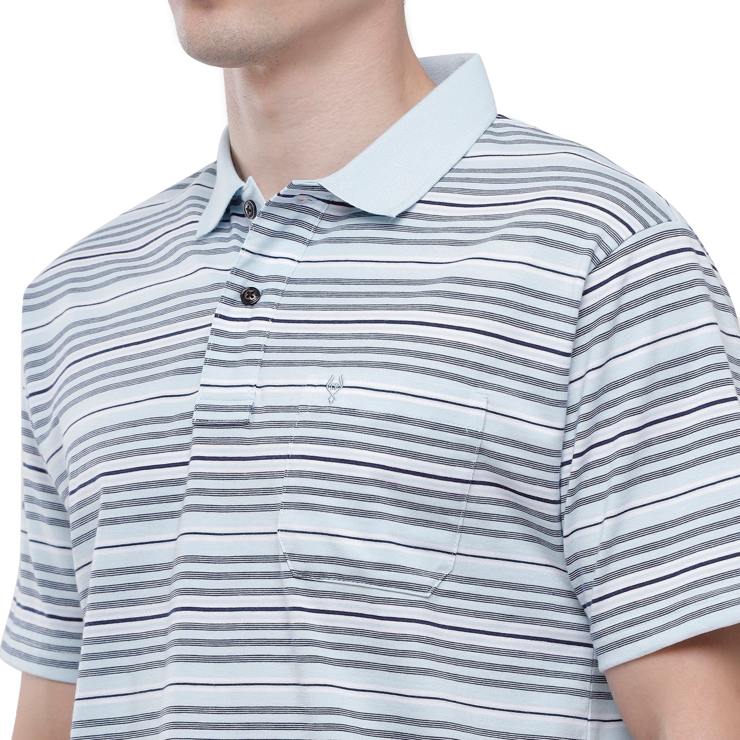 Classic Polo Mens Stripes Half Sleeve Authentic Fit T-Shirt (AVON - 473 A AF P) T-shirt Classic Polo 
