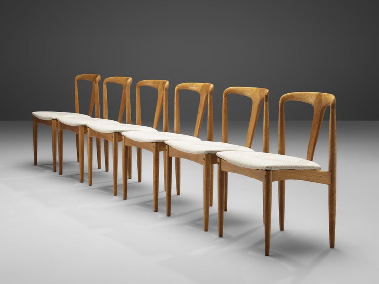 Mooie vrouw Expertise Sociale wetenschappen Johannes Andersen Set of Six 'Juliane' Dining Chairs in Teak – Morentz