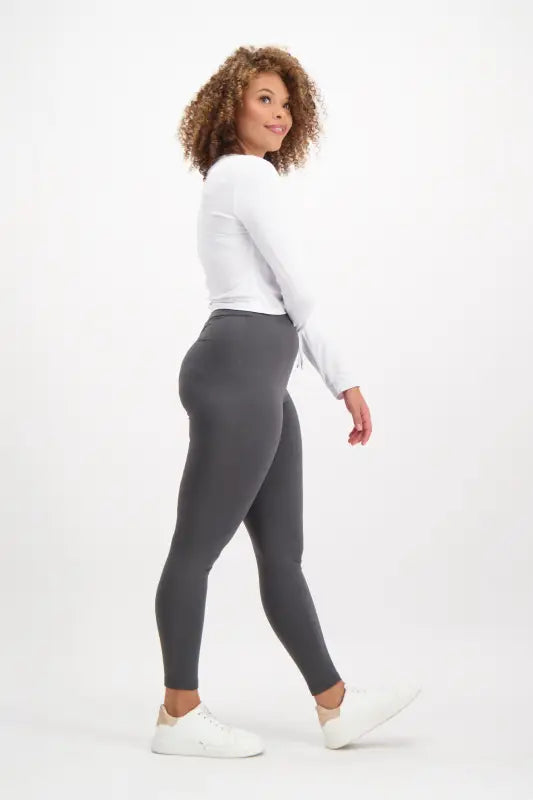 Dunns Clothing, Danay Essential Legging _ 130314 _ Charcoal