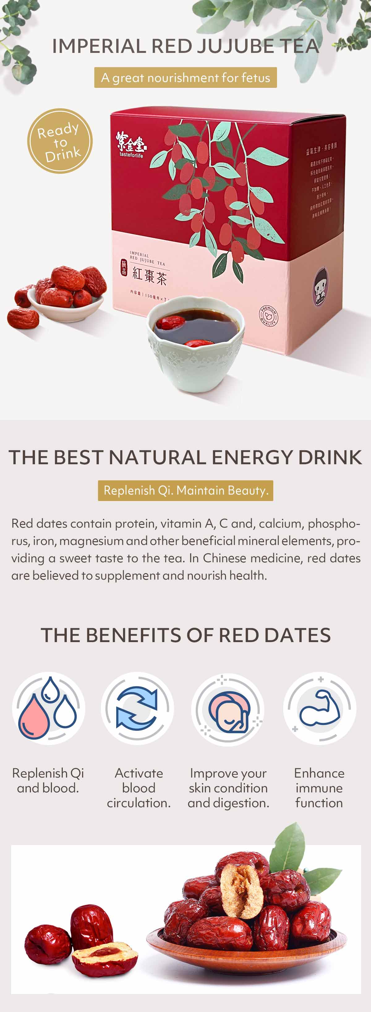 Imperial Red Jujube Tea-A great nourishment for fetus