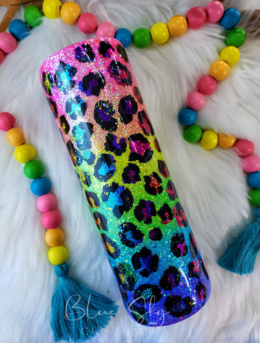 Gypsy Leopard Tumbler – Blue Sky Customs