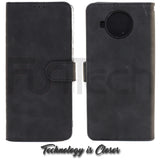 Nokia 8.3, Leather Wallet Case, Color Black,