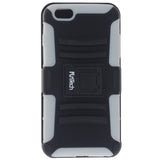 Apple iPhone 6/6S Plus Rugged Shockproof Case with Beltclip, Color White/Black