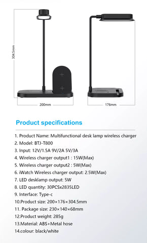 lamp with charger