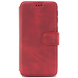 Samsung A20e Leather Wallet Case Color Red